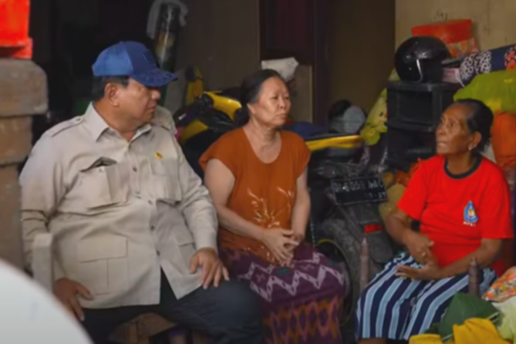 Prabowo Jenguk Korban Banjir Bali Usai Lawatan Qatar dan PEA