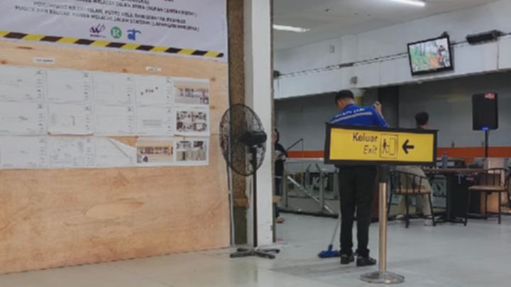 JPO Stasiun Medan Ditutup, Penumpang KAI Bandara Dialihkan ke Jalan