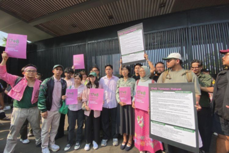 Jerome Polin dan Andovi Da Lopez Gedor DPR, Sampaikan Tuntutan Rakyat