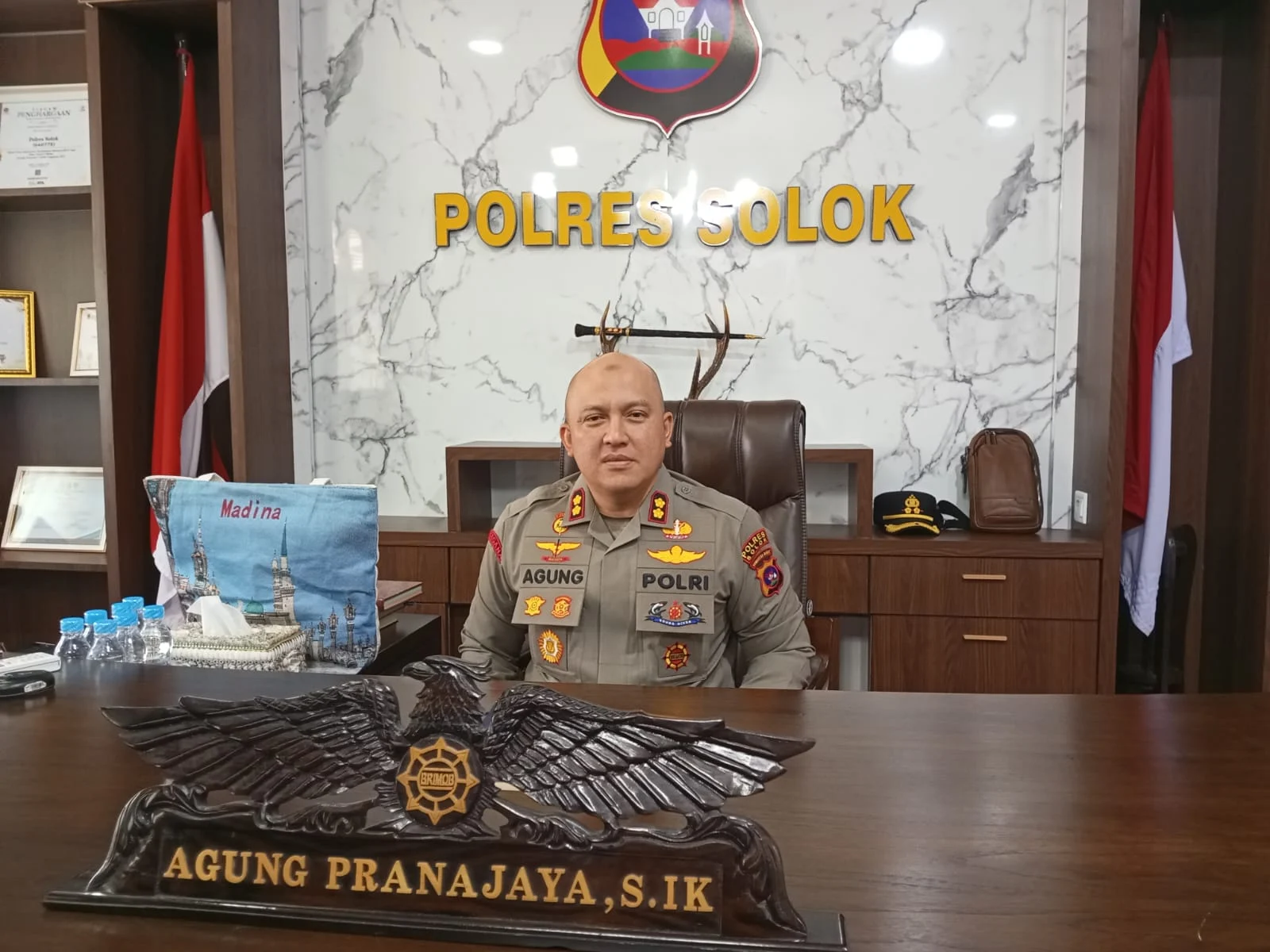AKBP Agung Pacu Kinerja, Polres Solok Raih Penghargaan