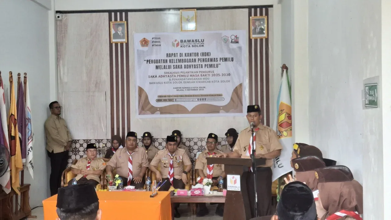 Bawaslu Solok Latih Pramuka Awasi Pemilu Mendatang