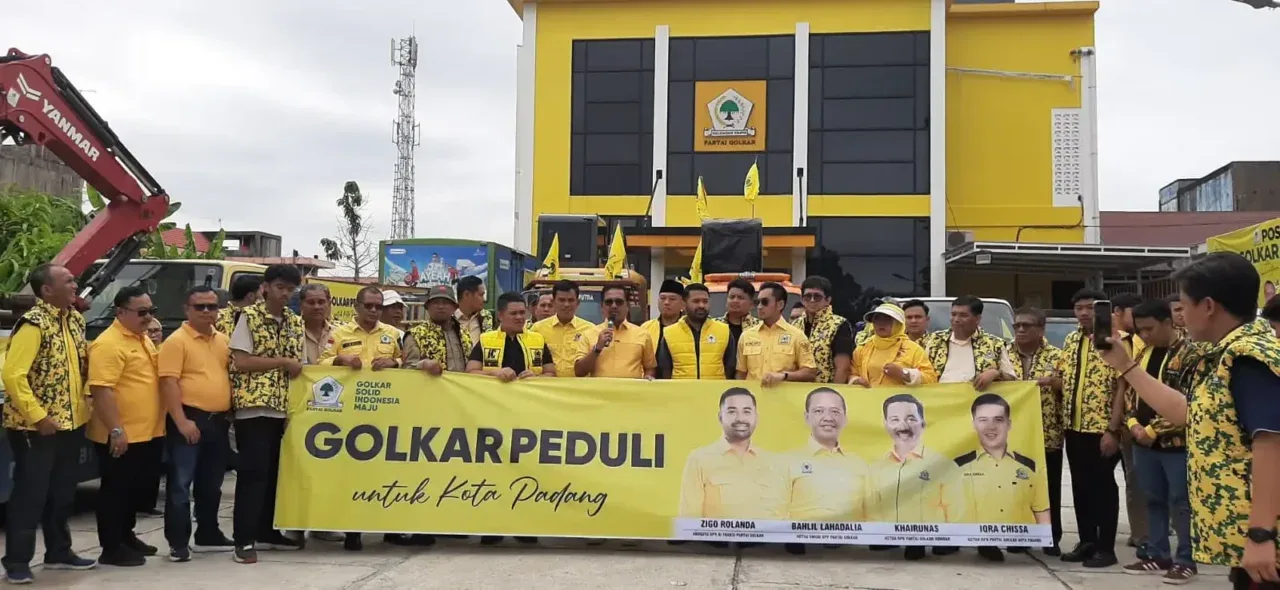 Golkar Gerakkan Alat Berat, Sembako Bantu Korban Sumbar