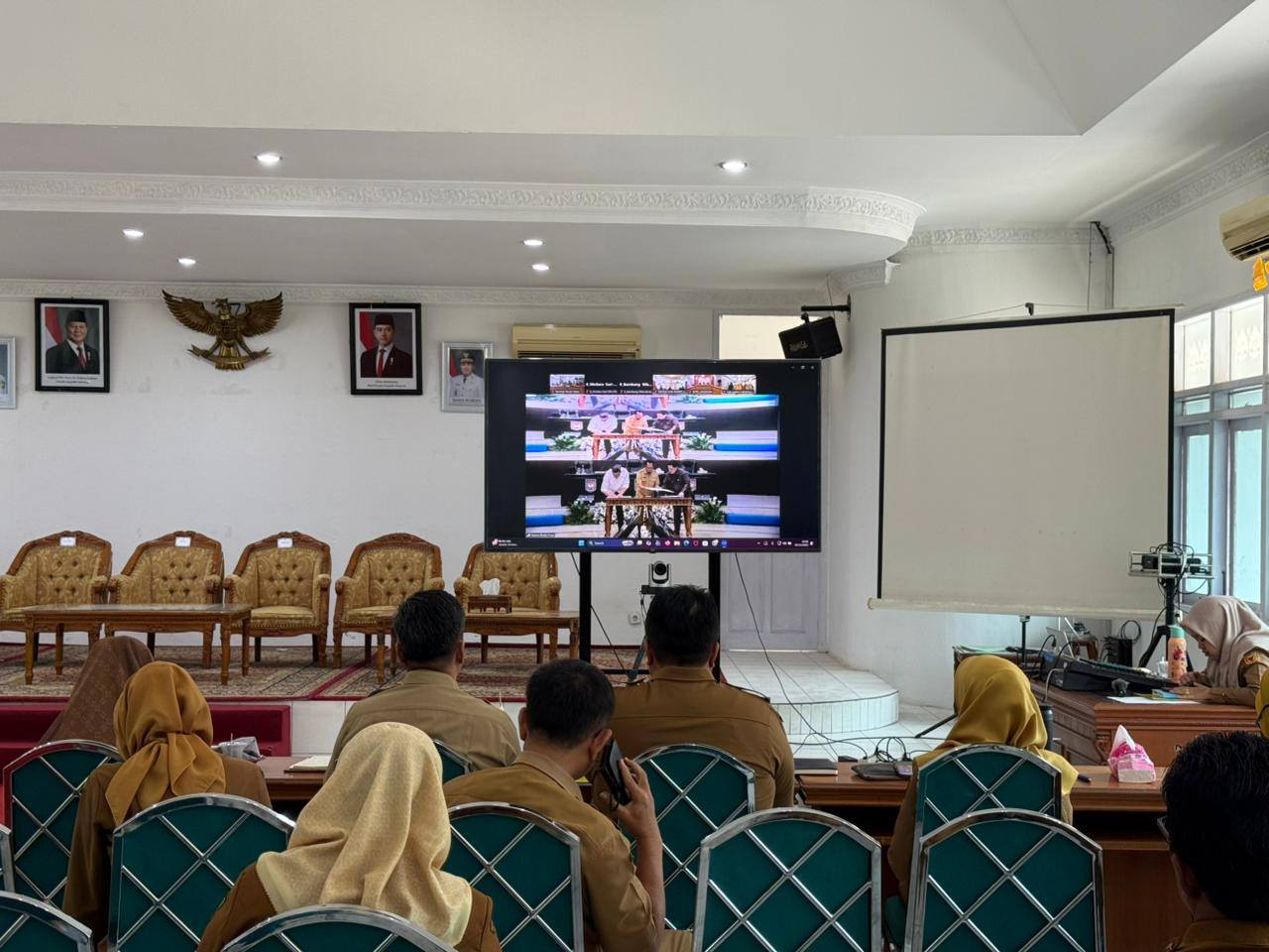 Tanah Datar Ikut Rakor, Kendalikan Inflasi Daerah