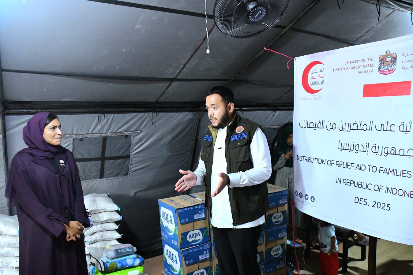 UEA Ulurkan Bantuan, Sambangi Korban Bencana di Padang