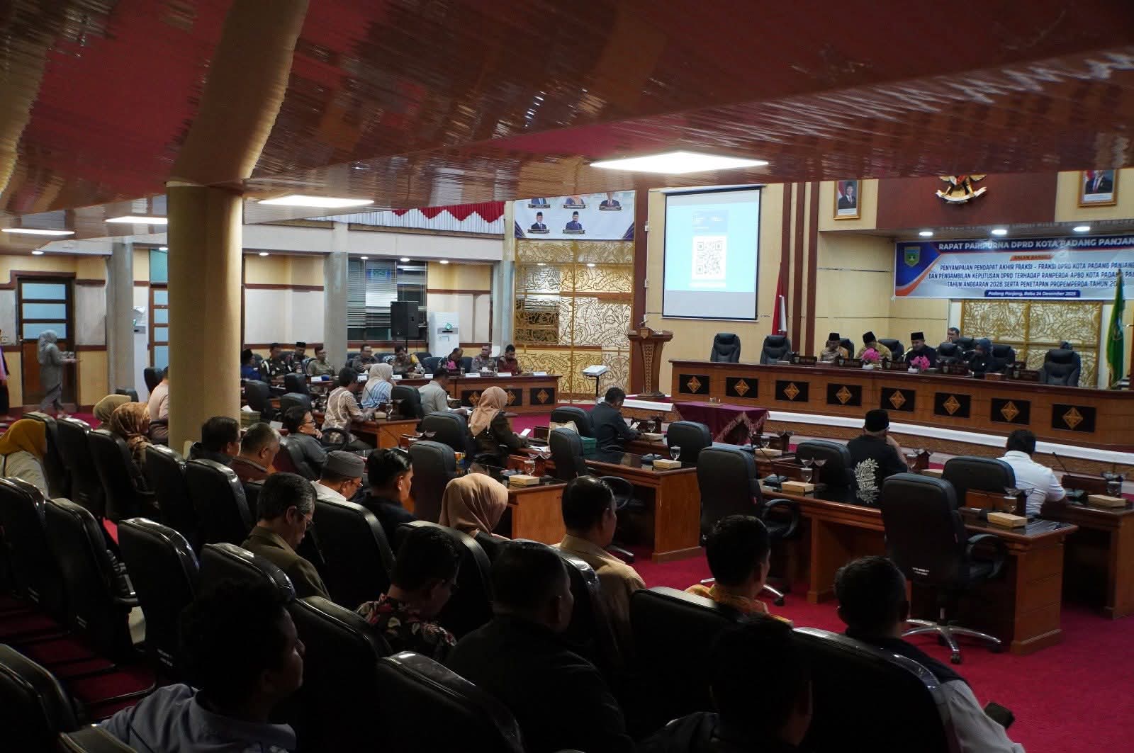 Padang Panjang Sahkan APBD 2026, Fokus Belanja Daerah
