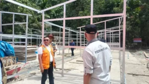 Pessel Pacu Pembangunan Huntara, Targetkan Rampung Awal Tahun
