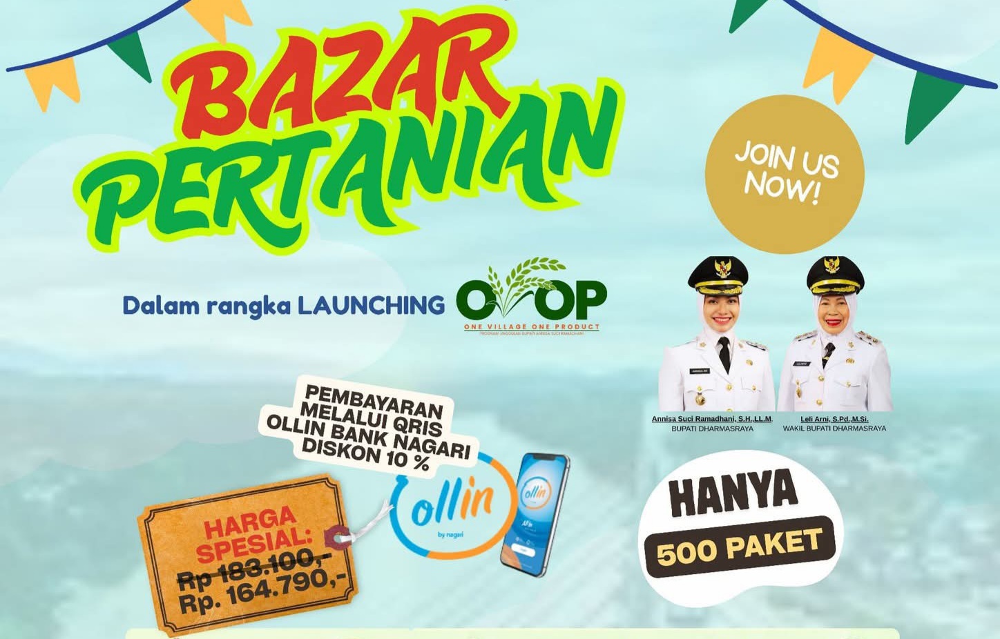 Dharmasraya Gelar Bazar Pertanian, Stabilkan Harga Pangan Lokal