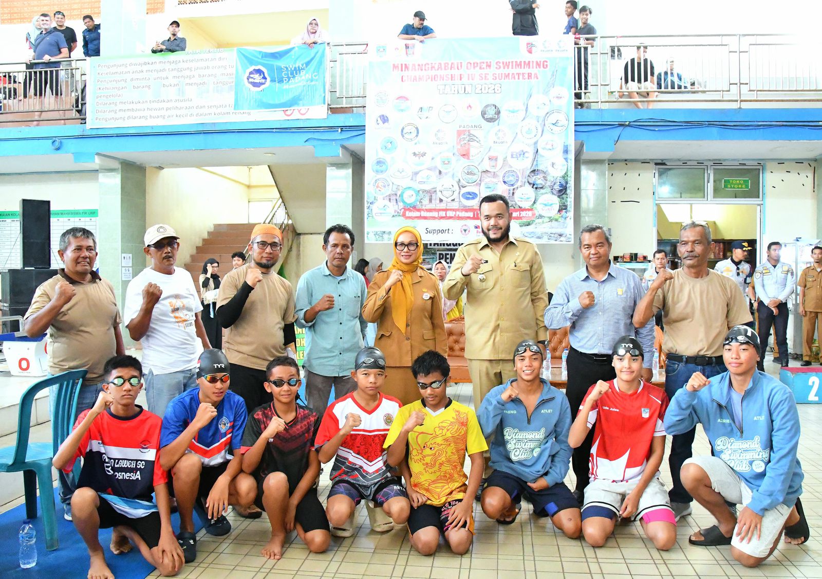Padang Gelar Kejuaraan Renang Sumatera, Atlet Berkompetisi