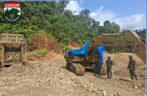 Gakkum Kehutanan Amankan Ekskavator, Tambang Ilegal Solok Selatan Terjaring