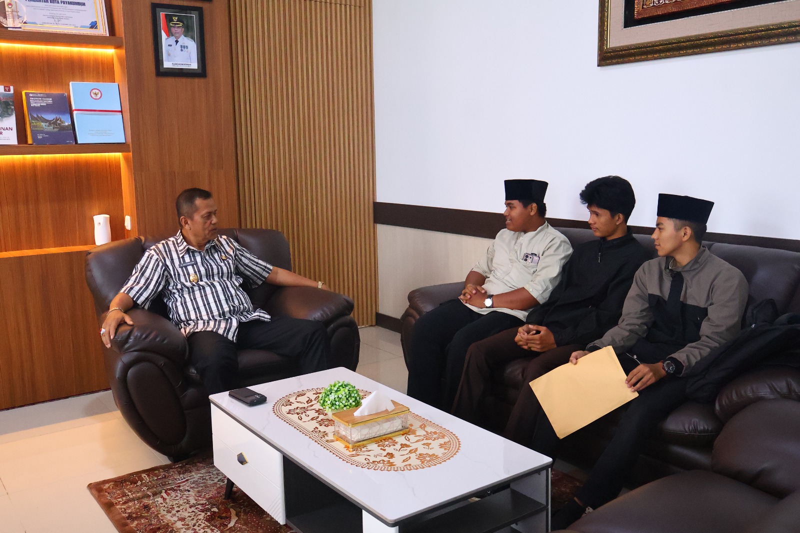 Pelajar NU Payakumbuh Sampaikan Rencana Tabligh Akbar pada Wawako