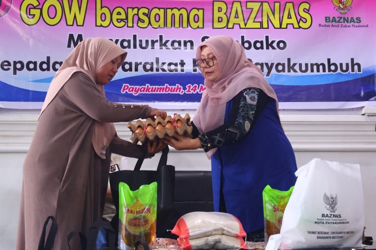 GOW-BAZNAS Payakumbuh Gerakkan Ramadan, Sembako Mengalir Deras