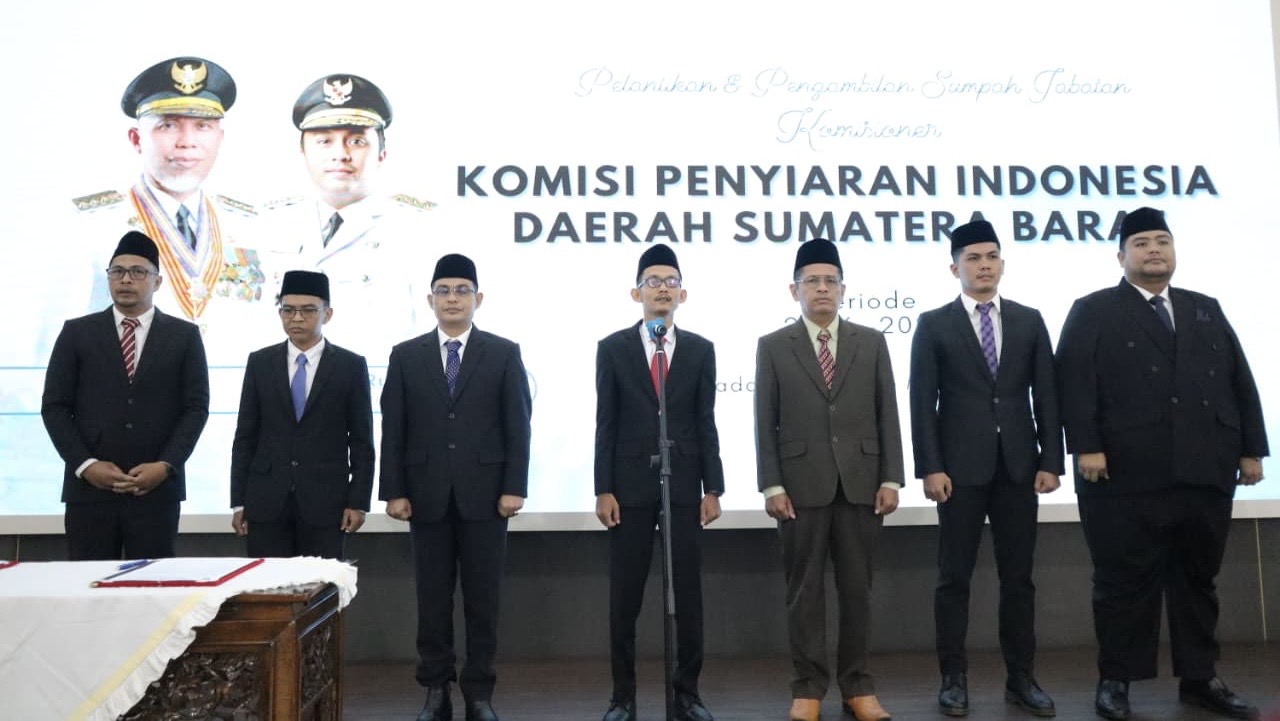 KPID Sumbar Dilantik, Jaga Etika Publik di Era Digital