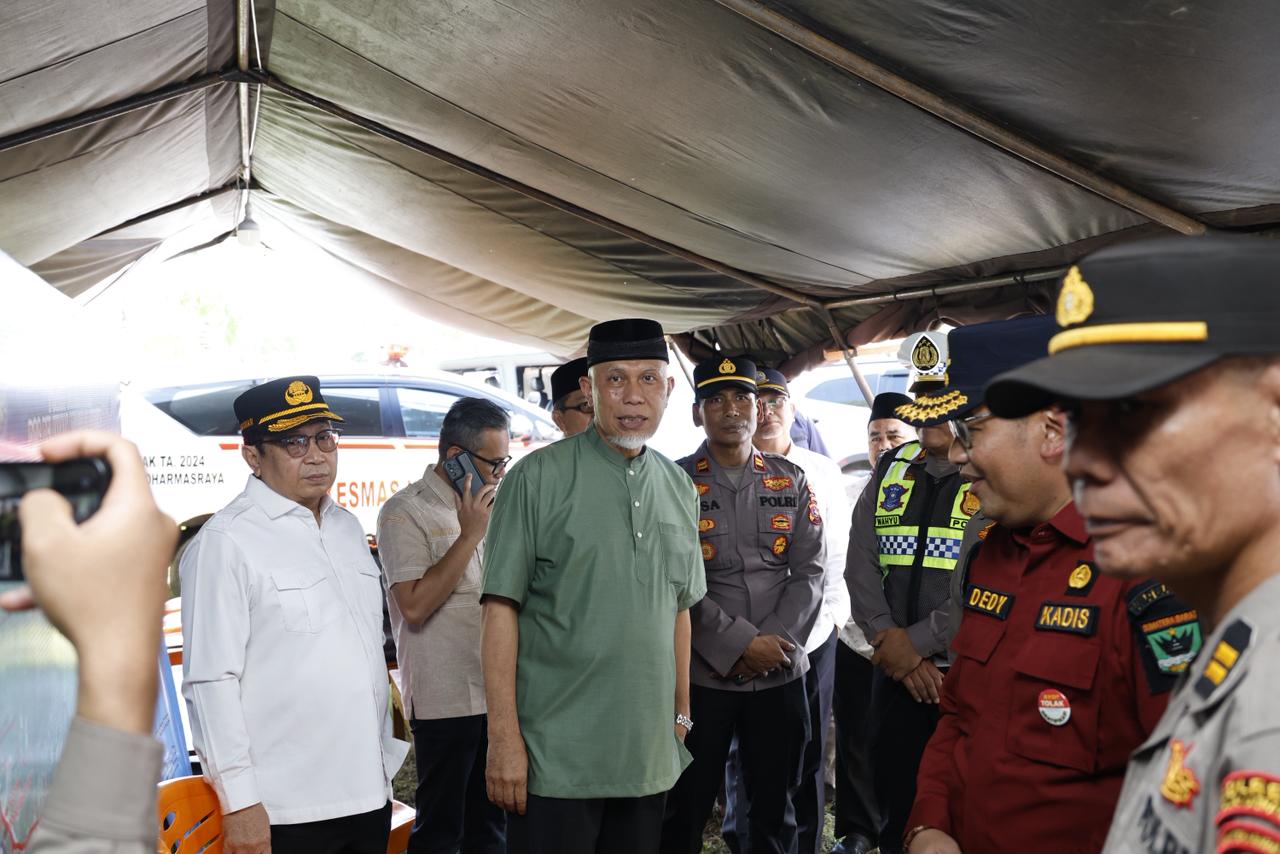 Gubernur Sumbar Pantau Langsung Kesiapan Mudik di Dharmasraya