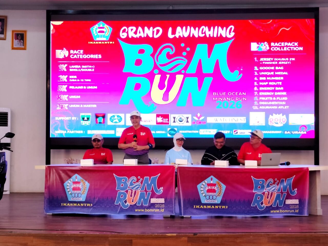 Pemko Padang Targetkan Sepuluh Ribu Peserta di BOM Run 2026
