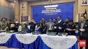 Bea Cukai Gagalkan Penyelundupan 190 Kg Emas di Halim