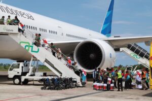 Embarkasi Padang Berangkatkan 391 Jemaah Haji ke Madinah