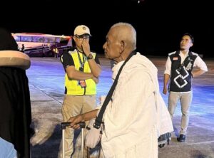 Kloter 12 Embarkasi Padang Terbang Perdana ke Jeddah