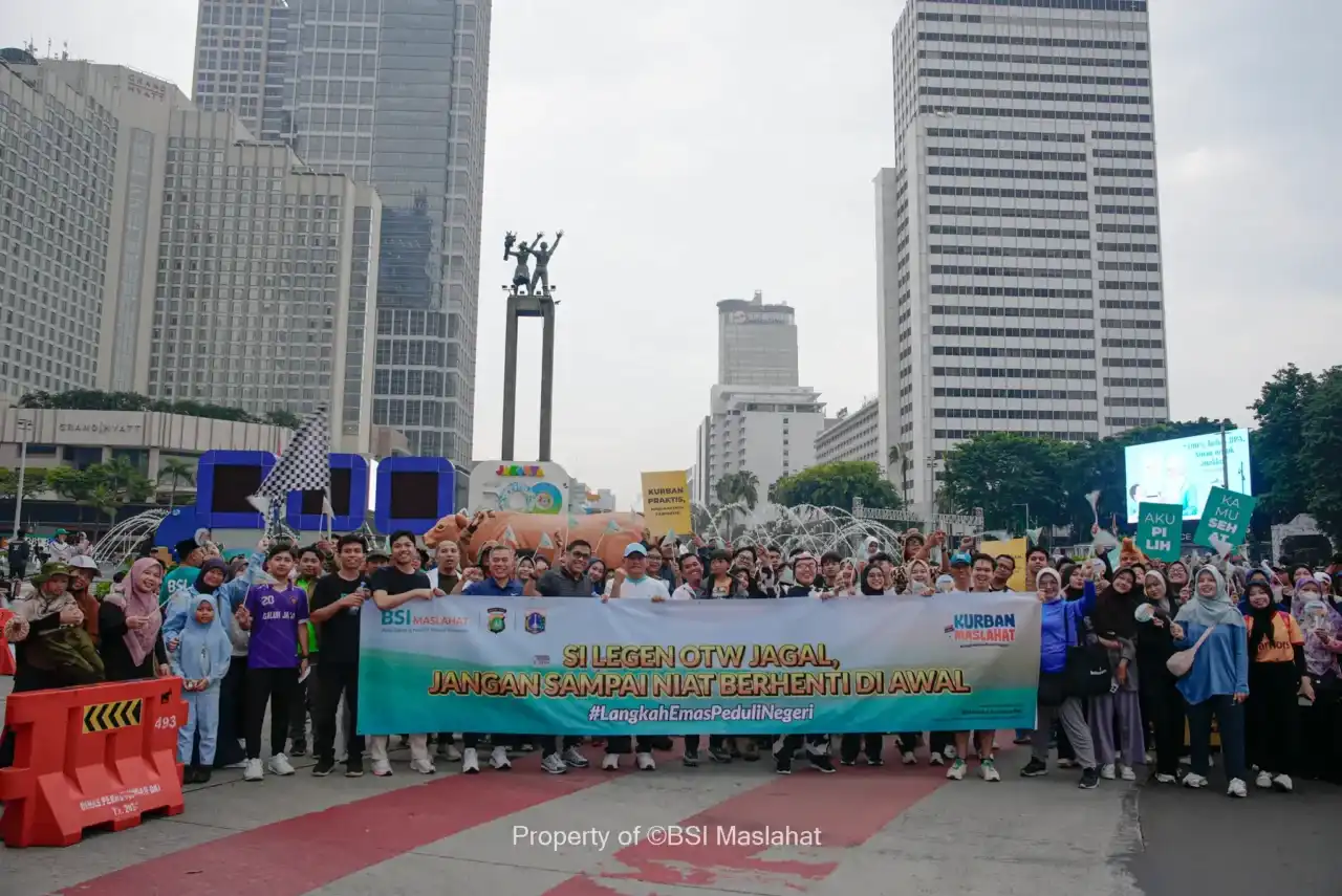 BSI Maslahat Ajak Masyarakat Berkurban di Car Free Day