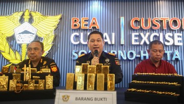 Bea Cukai Gagalkan Penyelundupan Emas Senilai Rp45 Miliar