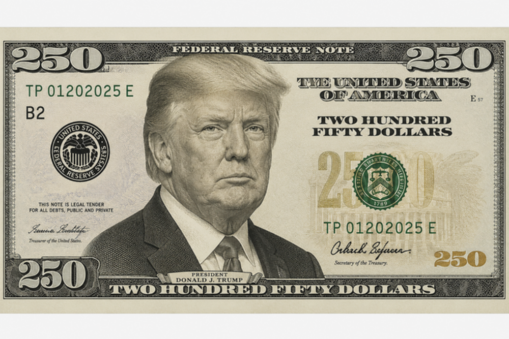 Wajah Trump Berpotensi Hiasi Uang Kertas Baru Pecahan 250 Dolar