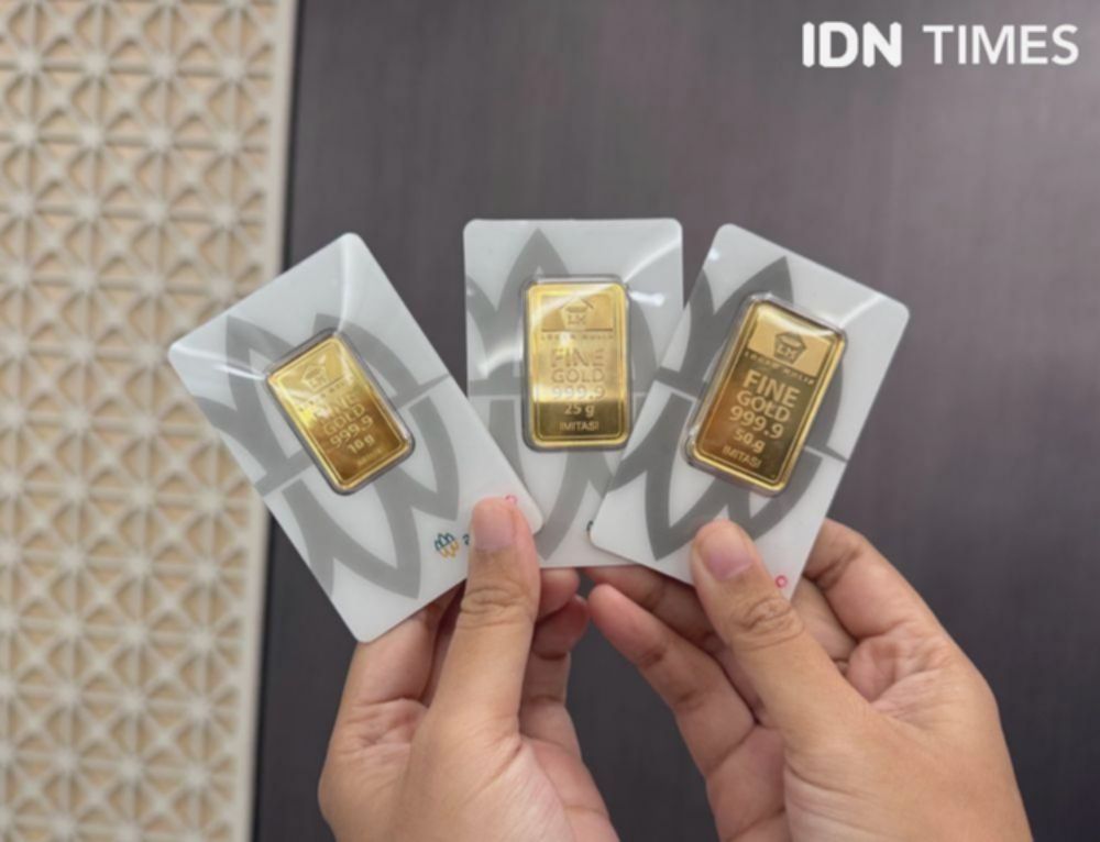 Harga Emas Antam Sepekan Merosot ke Level Rp2,7 Jutaan