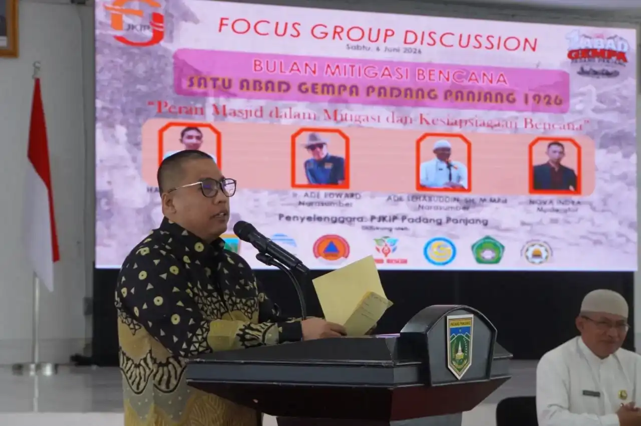 Pemkot Padang Panjang Jadikan Masjid Pusat Edukasi Mitigasi Bencana