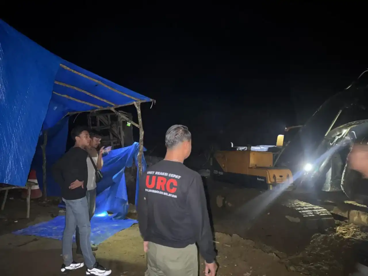 Polres Solok Selatan Sita Ekskavator Tambang Emas Ilegal