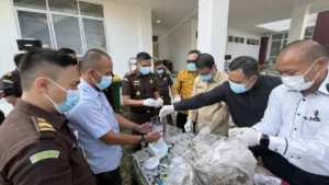 Kejari Payakumbuh Musnahkan Barang Bukti Narkotika dari Puluhan Perkara
