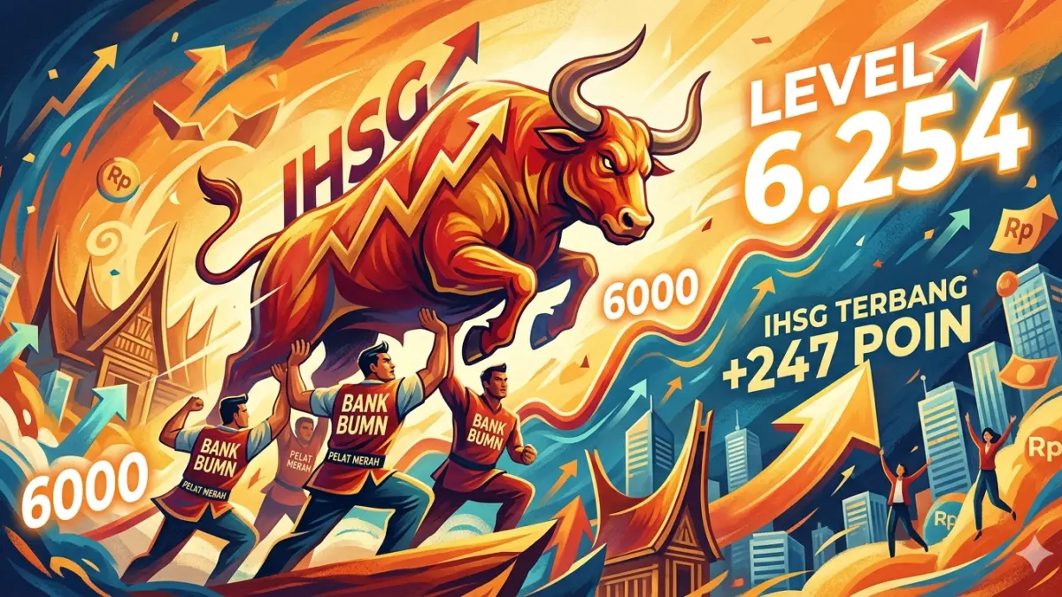 Empat Saham Bank BUMN Dorong IHSG Menguat ke Level 6.254