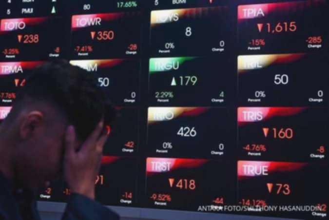 IHSG Melemah, Saham CUAN, BRPT, dan SCMA Terkoreksi Dua Digit