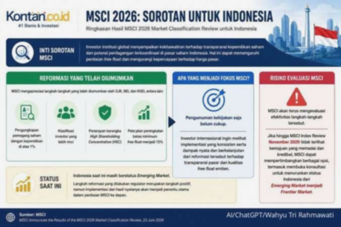 Regulator Perlu Lanjutkan Reformasi Pasar Modal demi Pertahankan Status MSCI