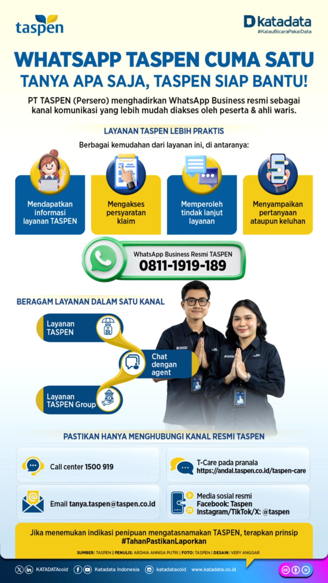 Cara Mudah Ajukan Pertanyaan ke Layanan WhatsApp Resmi TASPEN