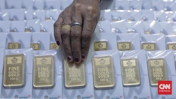 Harga Emas Antam Turun Rp21 Ribu Sepanjang Pekan Ini