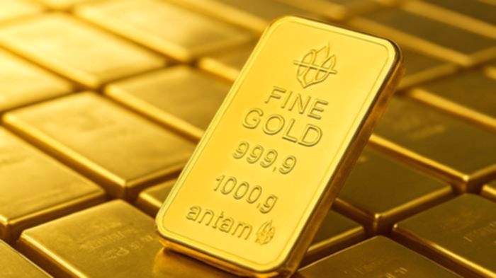 Harga Emas Antam Kembali Turun, Kini Rp2.641.000 per Gram