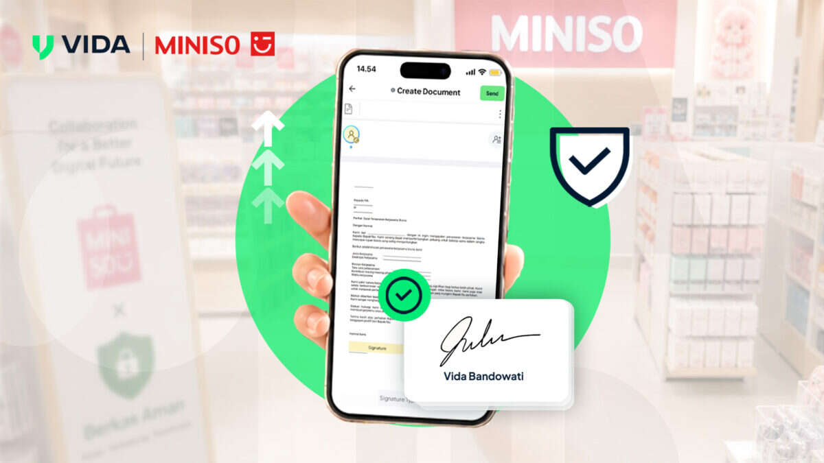 MINISO Indonesia Optimalkan Administrasi Bisnis Melalui Integrasi VIDA Sign