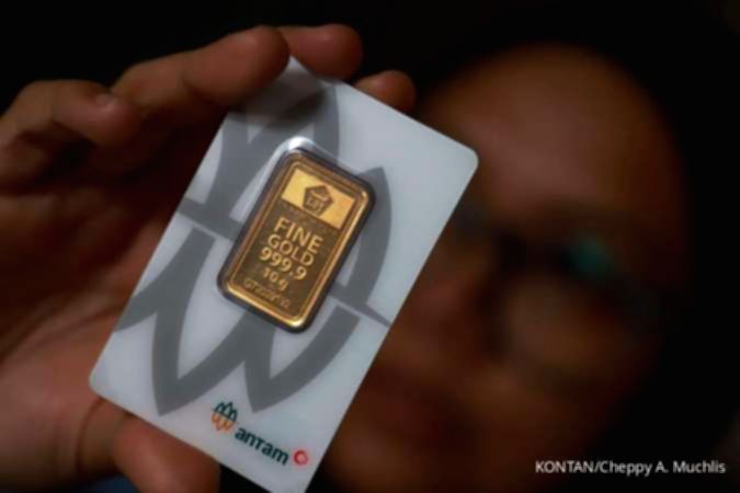 Harga Emas Antam Hari Ini Bertahan di Level Rp 2.614.000