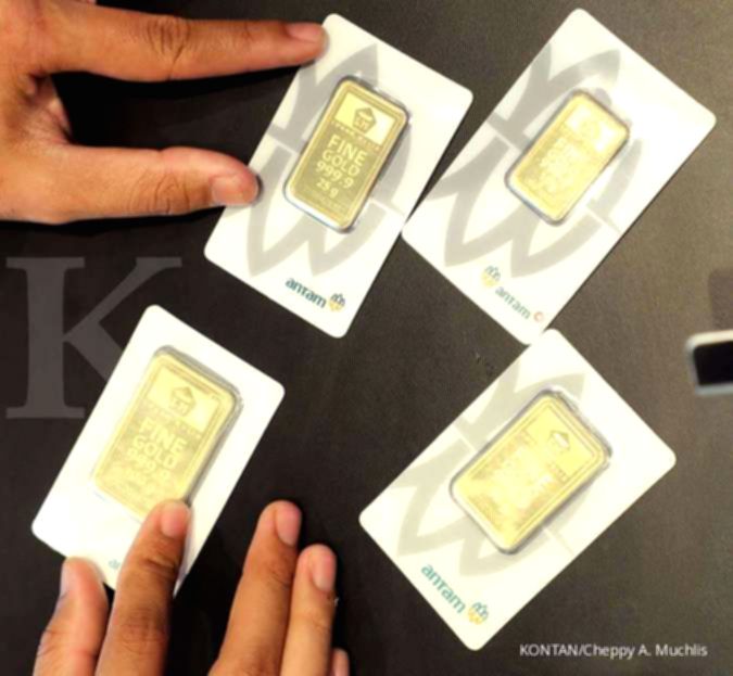 Harga Emas Antam Kompak Turun Rp15.000 Hari Ini