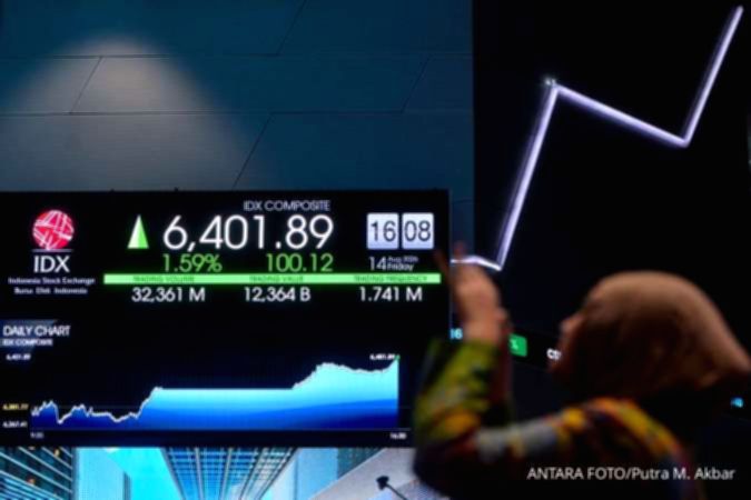 IHSG Melesat 1,68% ke 6.501, Saham MBMA hingga HRTA Memimpin Penguatan