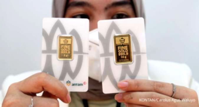 Harga Emas Antam Hari Ini Turun, Cek Selisih Harga Buyback