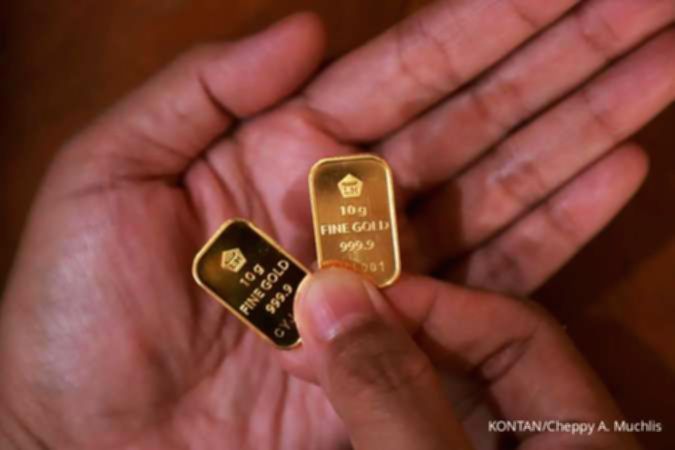 Harga Emas Antam Turun Rp 10.000 Menjadi Rp 2.592.000 per Gram
