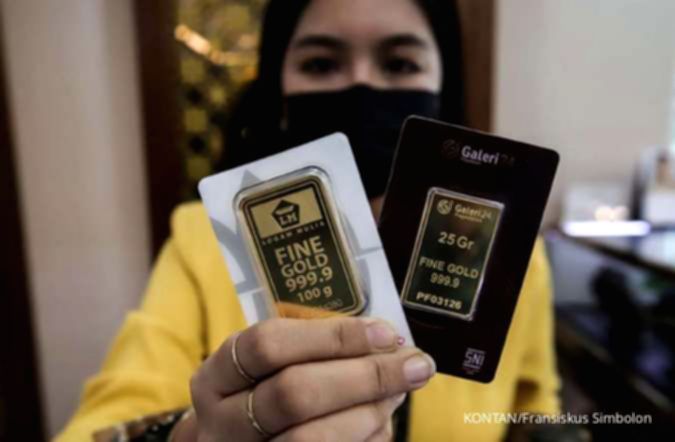 Harga Emas Antam Anjlok Rp 25.000 Menjadi Rp 2,6 Juta Per Gram