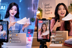 AI Kuasai Live Ecommerce, Biaya Lebih Murah Dibanding Host Manusia